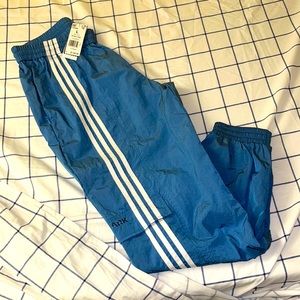 Ivy Park x Addidas Nylon Track Jacket (Original Light Blue w/Wite Stripes)